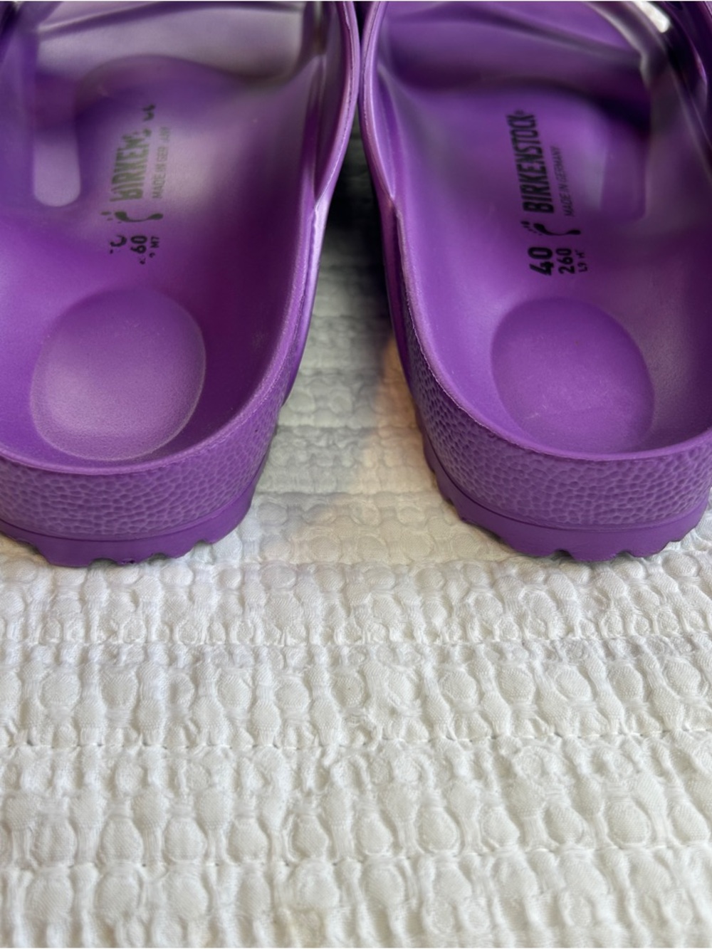 Birkenstock Purple EVA Two-Strap Slide Sandals Women’s Eu Size 40 - Picture 6 of 6